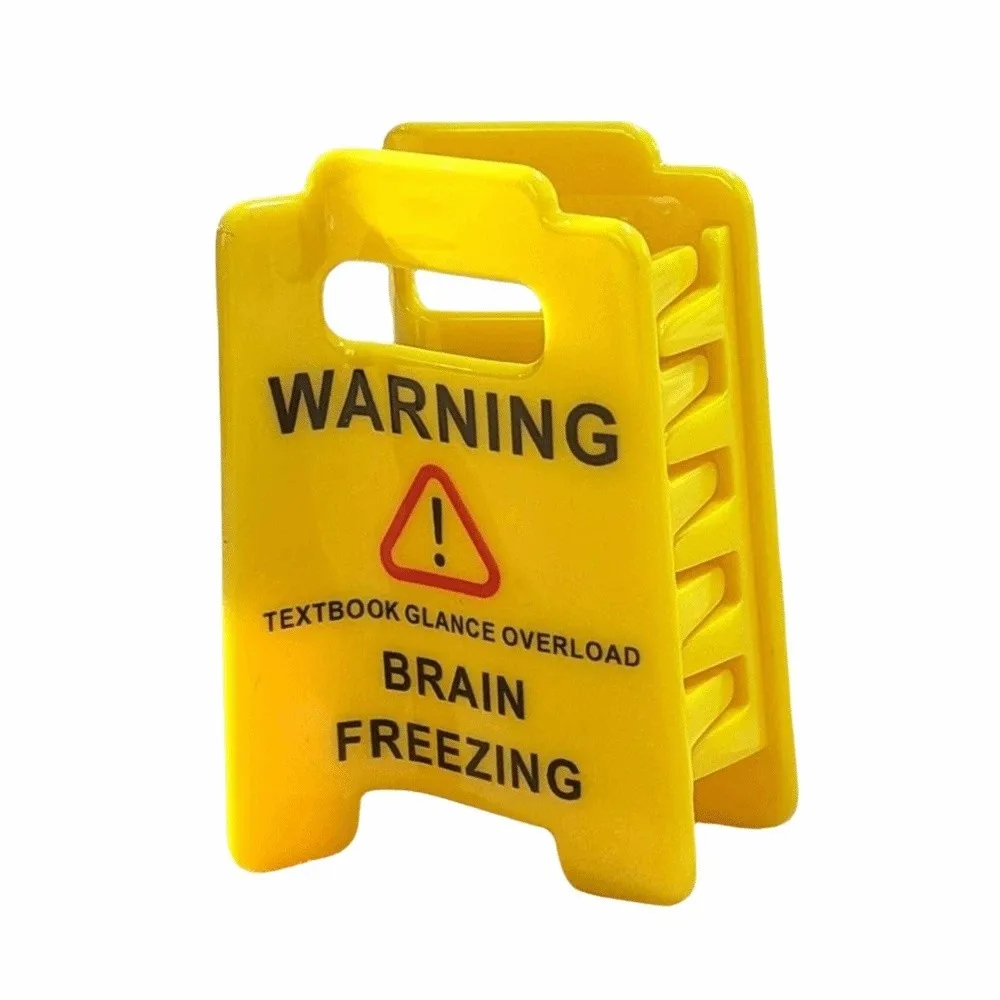 

Novelty Caution Sign Hair Claw Clip Warning Message Thick Hairs Design Overstimulated Hair Clip Safety Awareness Sensory Input
