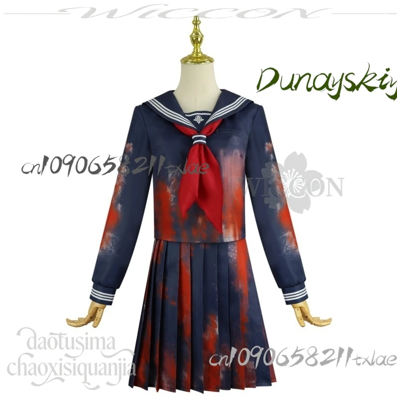 Shop1104340175 متجر اليابانية JK مدرسة نمط الدم وهمية لعب Shimizu Hinak Horror F tume القوطي لوليتا الهالوين