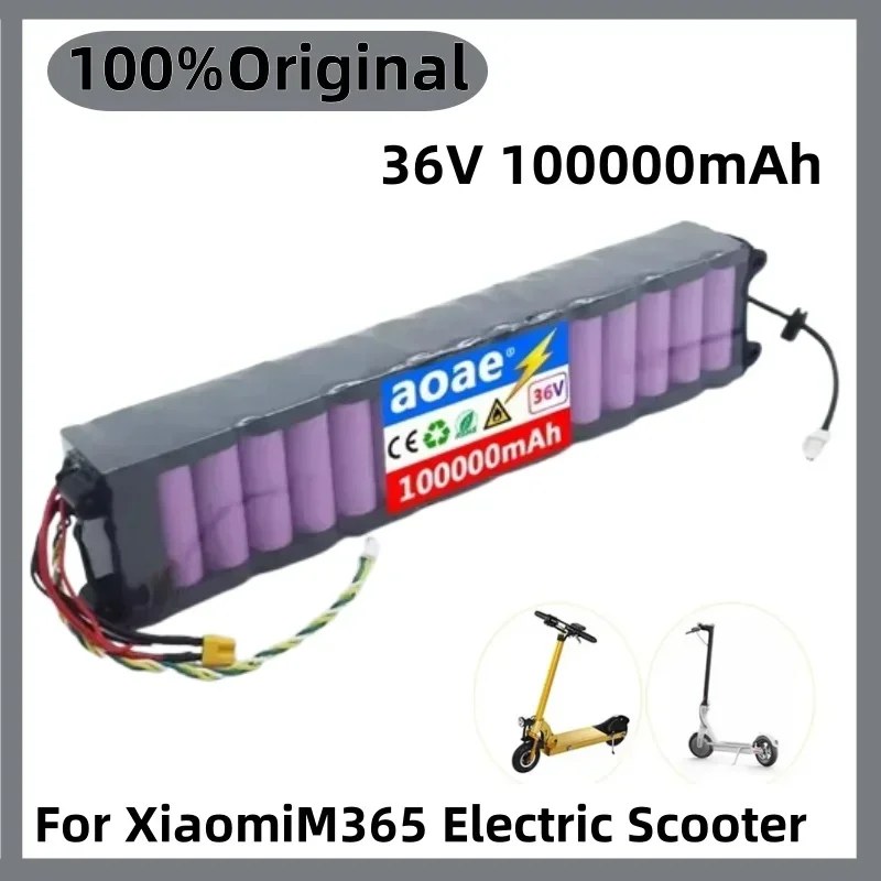 

Original 36V 100Ah battery For Xiaomi M365 M356 Pro Special battery pack 36V Li-ion battery 100000mAh