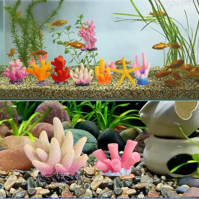 Decorazione del serbatoio di pesce di corallo artificiale Starfish Resin Reef Landscape accessori per la decorazione dell\'acquario ornamenti da