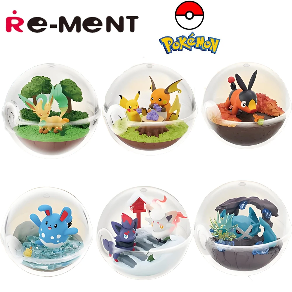 

Предпродажа, оригинальные Re-Ment Pokemon: Terrarium Collection 14, полный набор, коллекционные конфеты, игрушки, аниме-фигурки, хороший подарок для детей, фанат