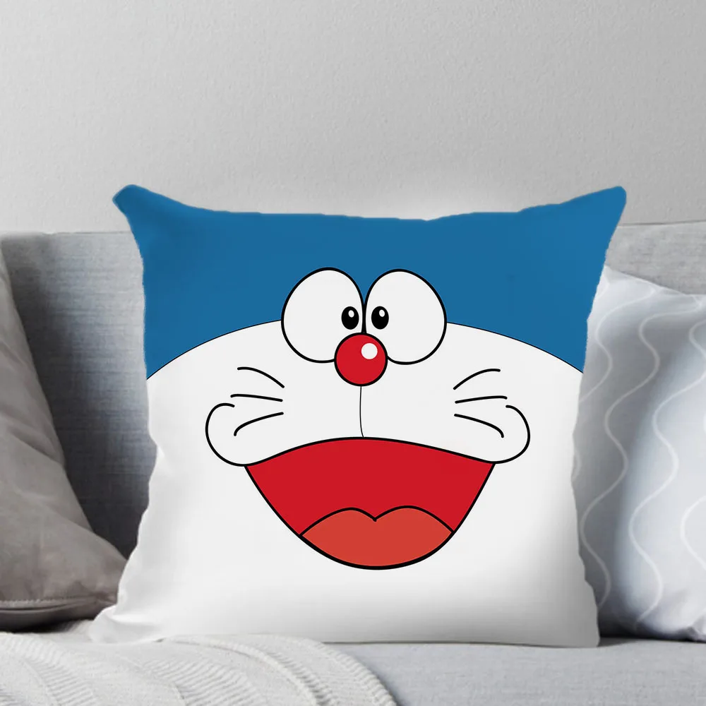 Kawaii Doraemons Pillow Cases Cartoon Anime Pillow Covers Cute Print Pillow Cases Bedroom Room Home Decoration Kid Birthday Gift