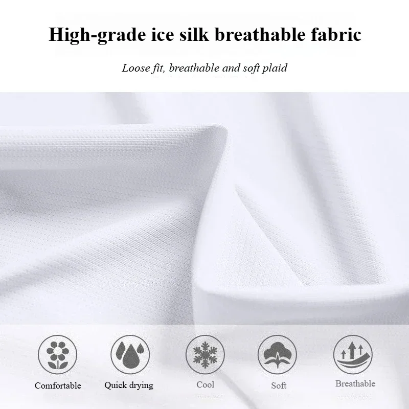 2025 Summer Casual Sports Suit Loose & Simple Lightweight Quick Dry Men's T-shirt Running Moisture Wicking Wrinkle Free