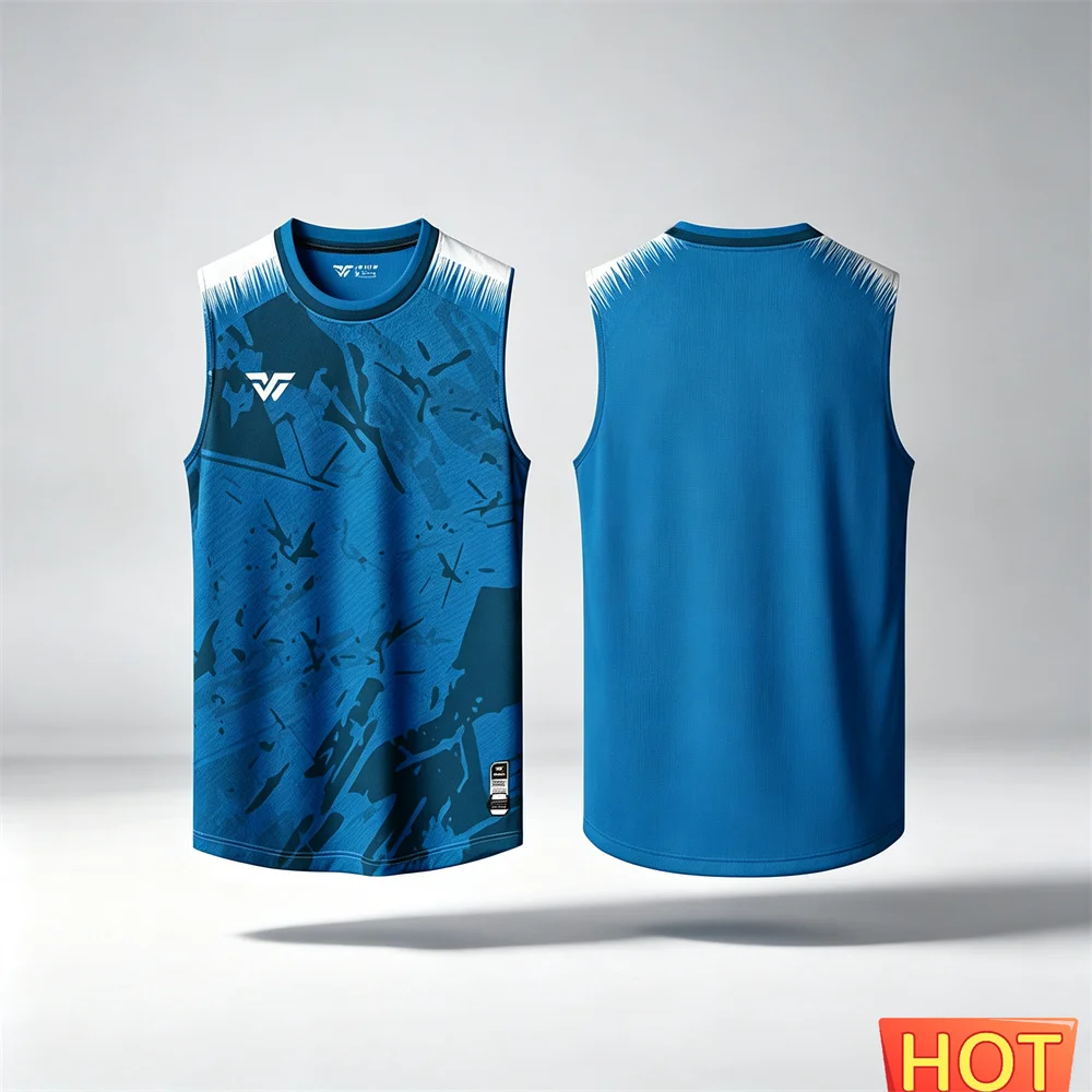 Summer men's t-shirts tank tops Sports Unisex Fitness Outdoor Men's sleeveless T-shirt  Quick Drying Loose Men Home Fitness Vest