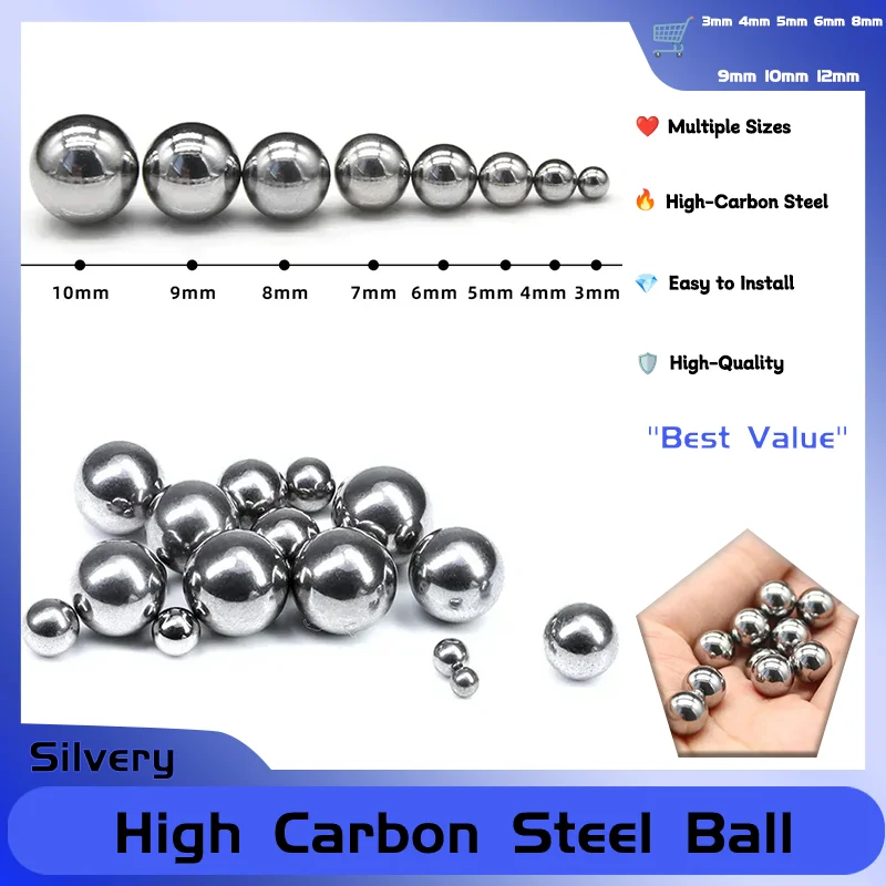 

Steel Balls Slingshot Hunting Archery High-carbon Steel Slingshot Ball Catapult Hunting Ammo 3mm 4mm 5mm 6mm 8mm 9mm 10mm 12mm