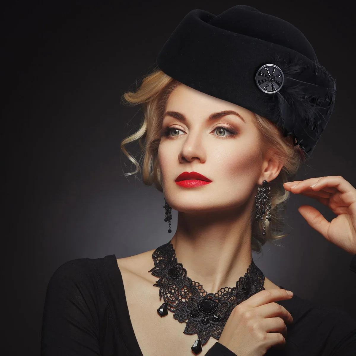 

Women Black Wool Berets Hat Women Beret Hats Beret Warm Winter Hat Adjustable Beanie For Autumn Fashion Headwear