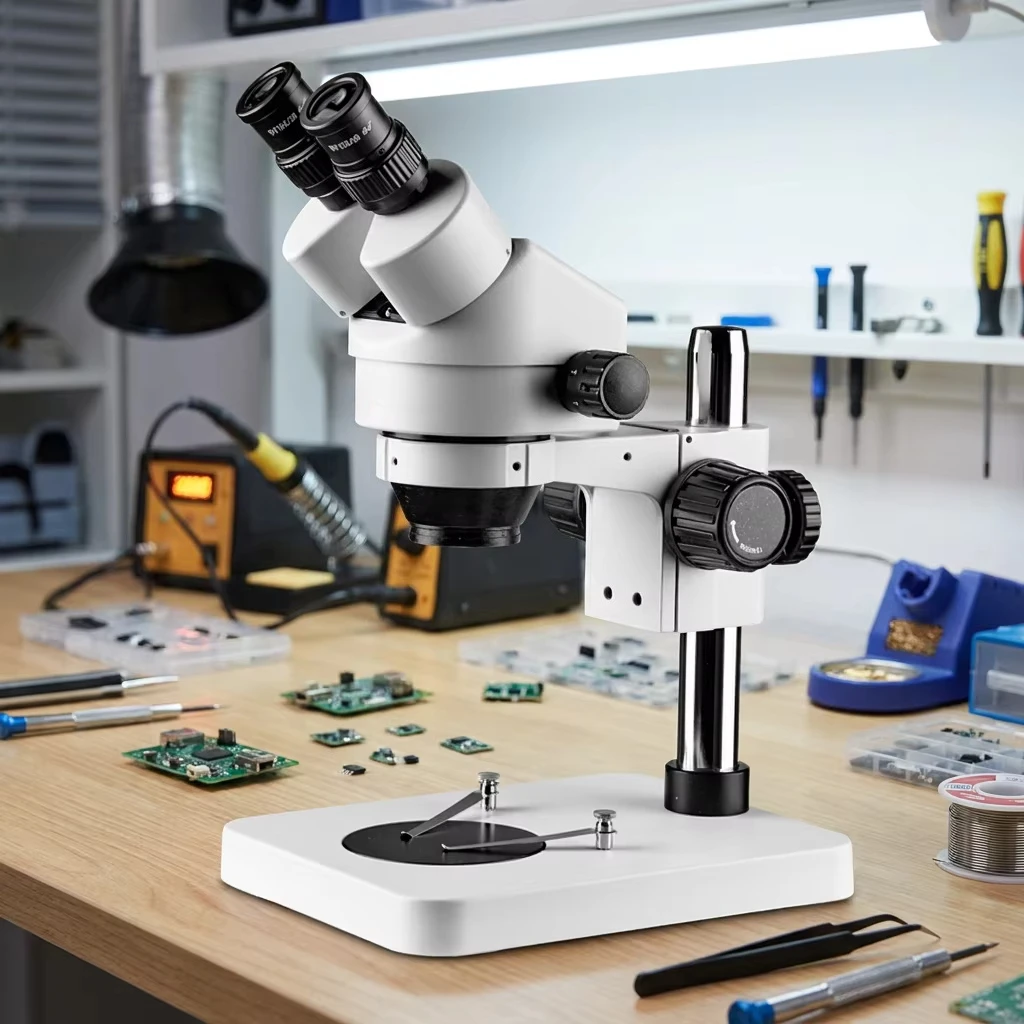 MSD202B-B1 Binocular Stereo Microscope Is Used for Jewelry, Watches and Electronic Repair