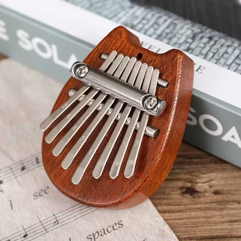 8-Key Mini Kalimba (Thumb Piano) –Portable Instrument for Beginners;Exquisite Design,Doubles as a Musical Accessory/Pendant Gift - view 5