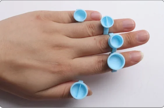 

1000 шт., пластиковый держатель для чашки с чернилами для татуировки, пигментные колпачки, одноразовое клеевое кольцо, держатель для поддона, наращивание ресниц, пигмент для татуировки