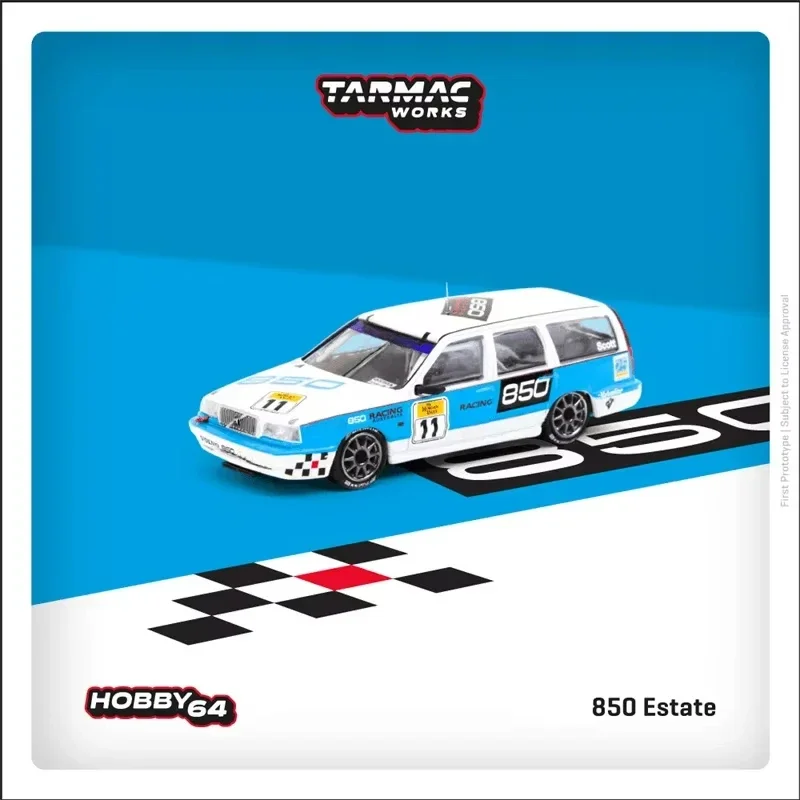 

Tarmac Works TW 1:64 850 Estate Race No.850 BlueWhite Diecast Model Car