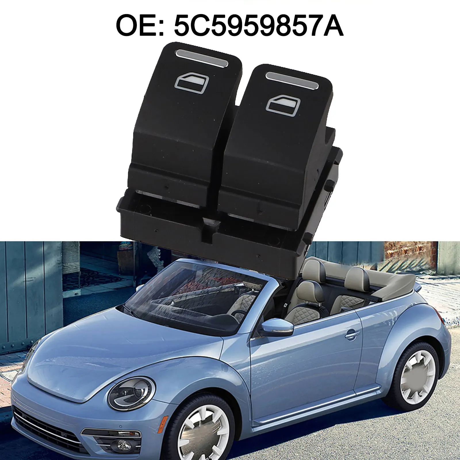

For Beetle 2012-2019 Power Window Switch Car Window Control Car Door Control Module Quick Installation Process