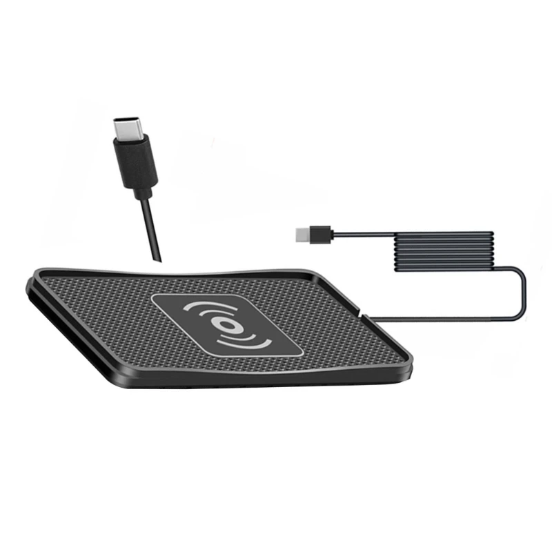 15W Car Wireless Mats Silicone NonSlip Pad for Smartphones Fast Charging