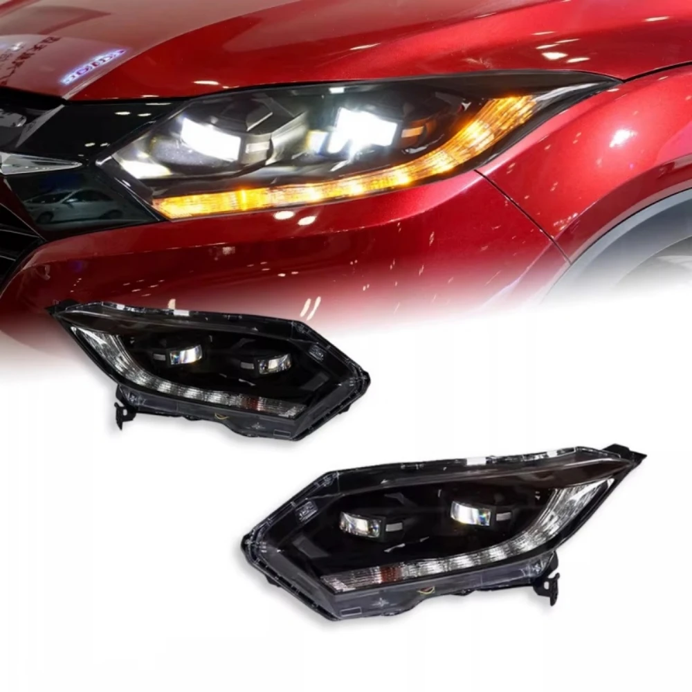 Car Headlight For Honda HRV 2015-2018 convert front bumper lamp Daytime Running Light Turn signal