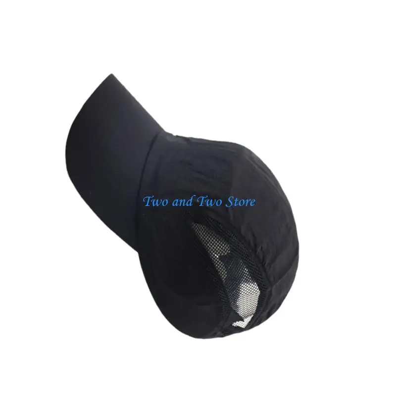 

HX6F Breathable Baseball Cap Sweat Absorbing Design Sun Protections Snapbacks Hat