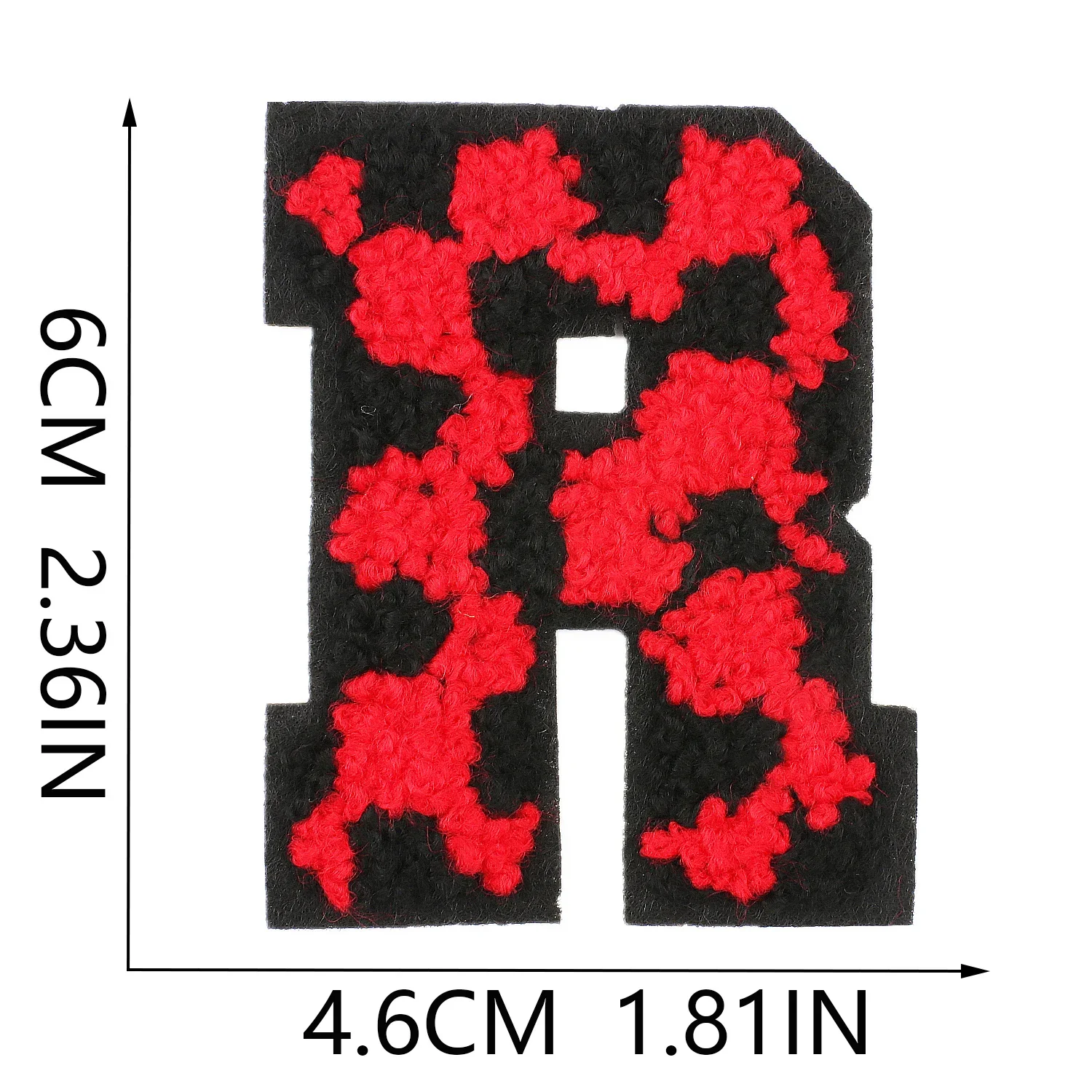 Patch for Clothing Sewing Stickers Iron On Patches Red Letter Embroidery Fusible Applique Badge Backpack Decoration Stripe