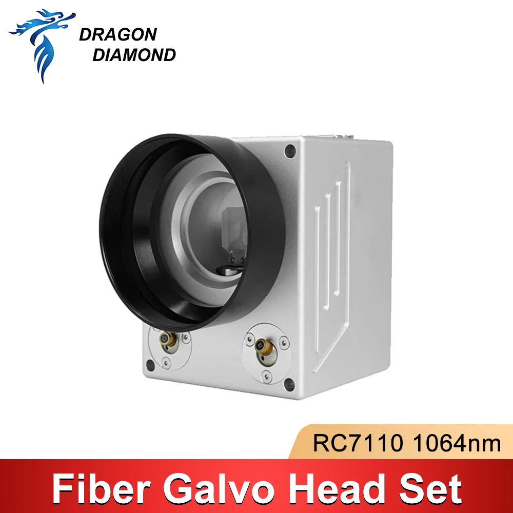 1064nm Fiber Laser Scanning Galvo Head Set RC7110 With Red Pointer 0-100W Input Aperture 10mm for Metal Marking Machine