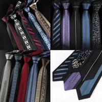 Creative Tie 6cm Unique Men Neckties Leisure Groom Wedding Neckwear Gifts Holiday Festival Banquet Accessories
