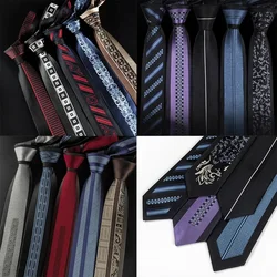 Creative Tie 6cm Unique Men Neckties Leisure Groom Wedding Neckwear Gifts Holiday Festival Banquet Accessories