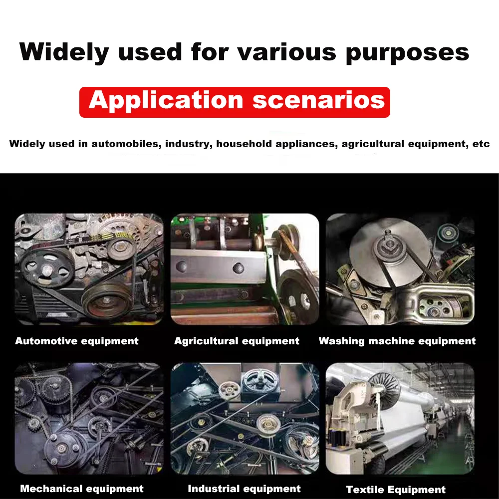 유형 SPZ 3V 고무 V 벨트 좁은 운송 스트랩 드라이브 컨베이어 벨트 외부 둘레: 487mm-987mm