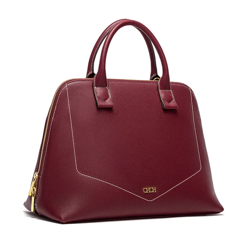 Imagen 2 del producto CHCH Bolso de hombro para mujer Nuevo bolso de negocios de alta calidad Bolso de gran capacidad Rojo vino