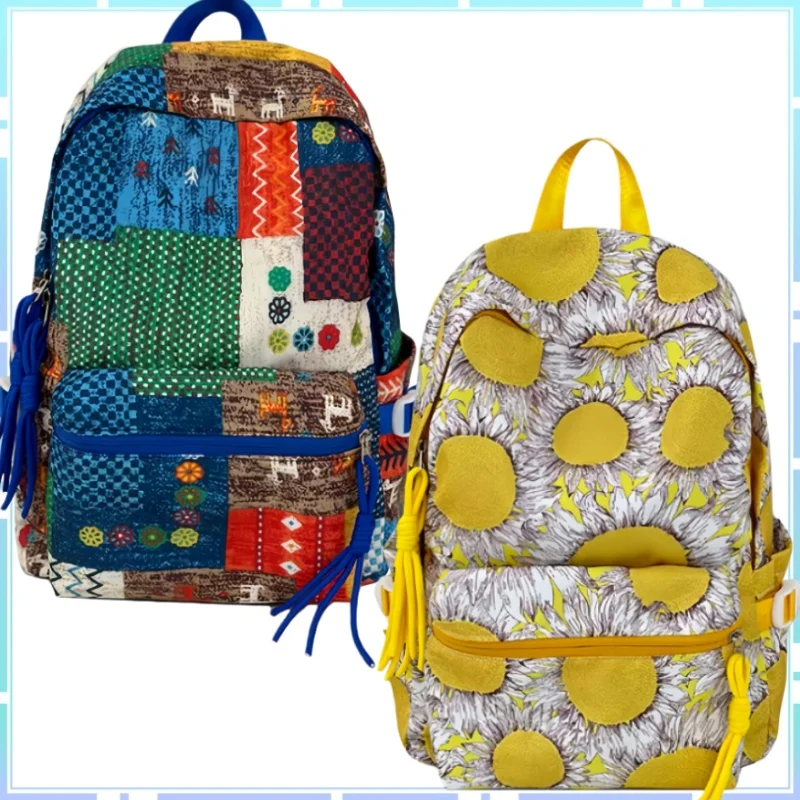 

Новый рюкзак в стиле Непальского пэчворк, рюкзак с граффити, большой вместимости и портативный, модный для поездок на работу, прекрасный подарок