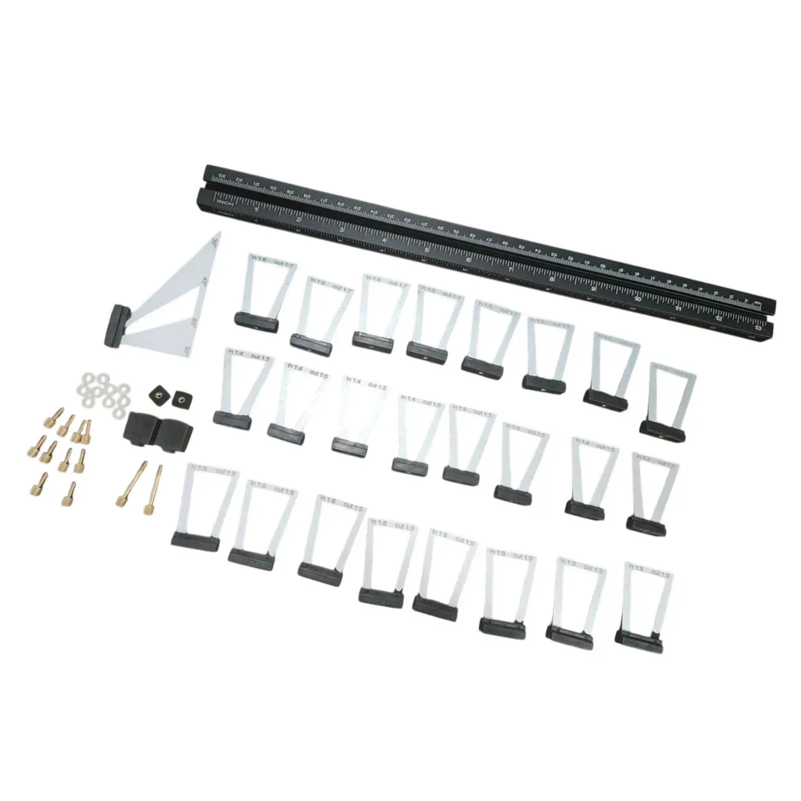 Dovetail Jig Wood Scribe Tool Set Woodworking Scribing Tool Multifunctional Lightweight 13.7inch Long Dovetail Marker