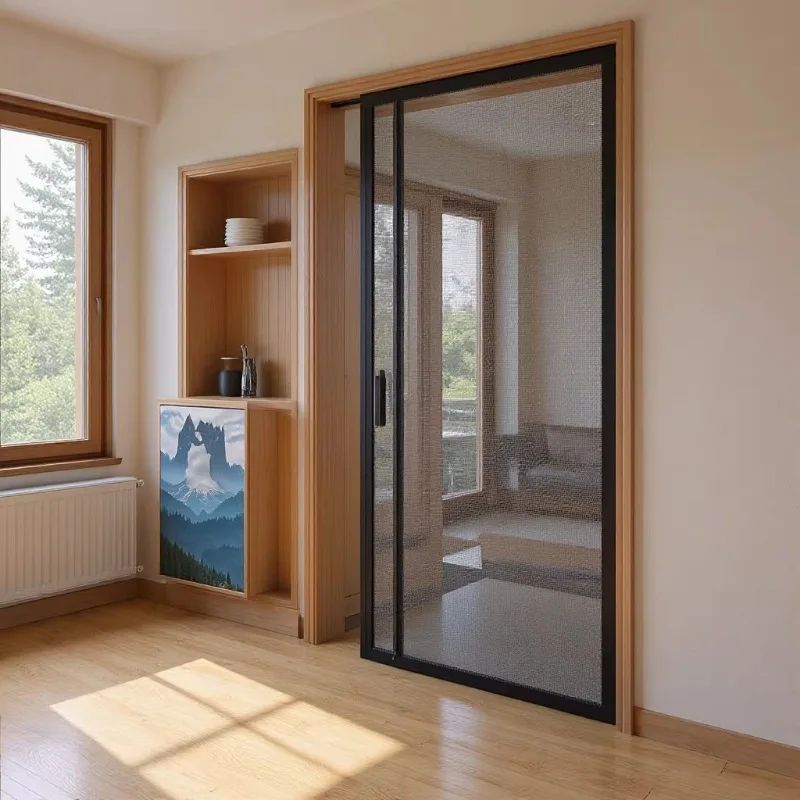 High-grade anti-mosquito magnetic door curtain, home screen door anti-fly Velcro curtain