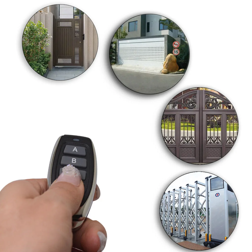 Copy 433.92MHZ garage door remote control, copy electric door handle, The copy brand