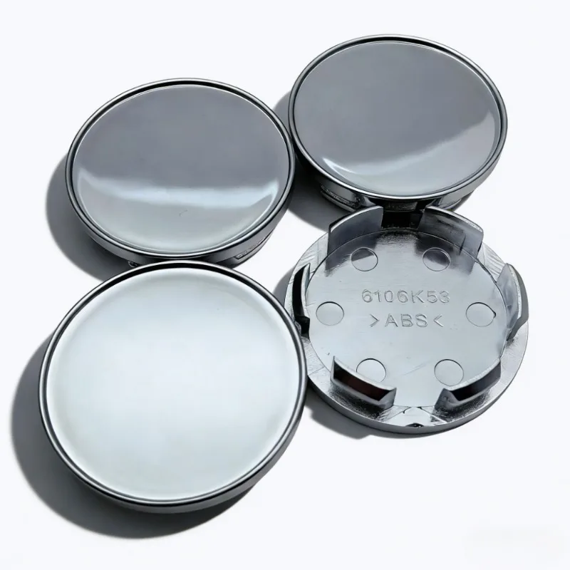 4er-Set 53MM (Clips 48MM) Radnabenkappen ohne Emblem, blanko, für Felgen, Staubschutz, Ersatz-Autozubehör – Detail 6