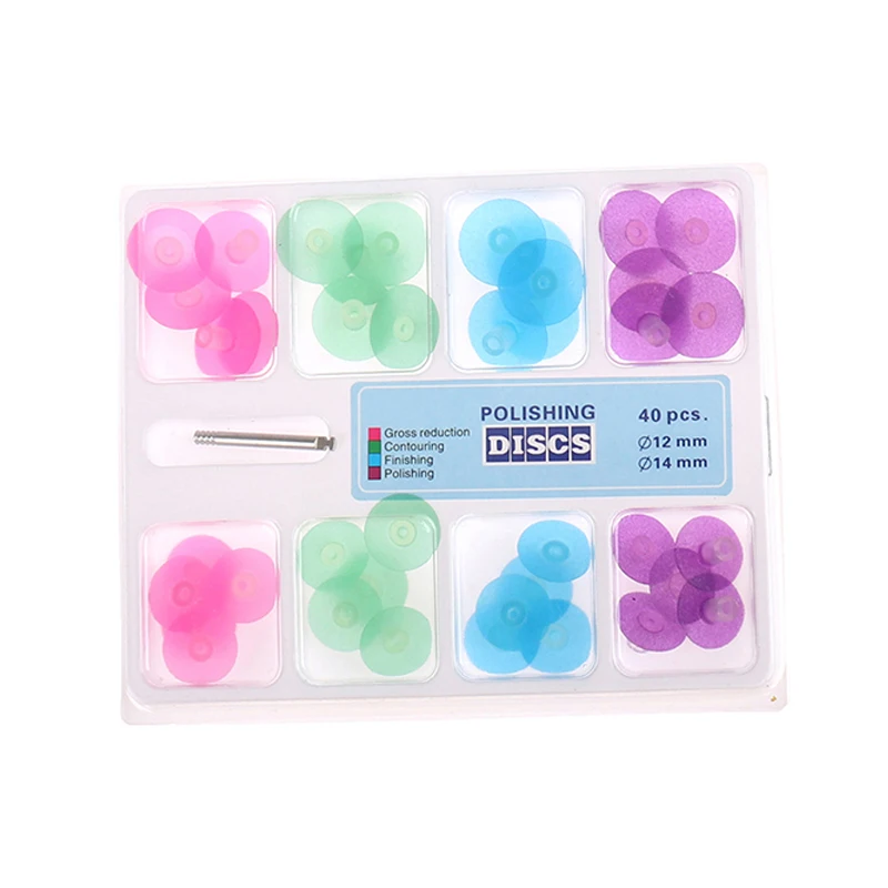Discos de pulido Dental, mandril, papel de lija, tiras abrasivas de acabado, resina, blanqueamiento Dental, brillo, cuidado de contorno, Kit de herramientas de dentista