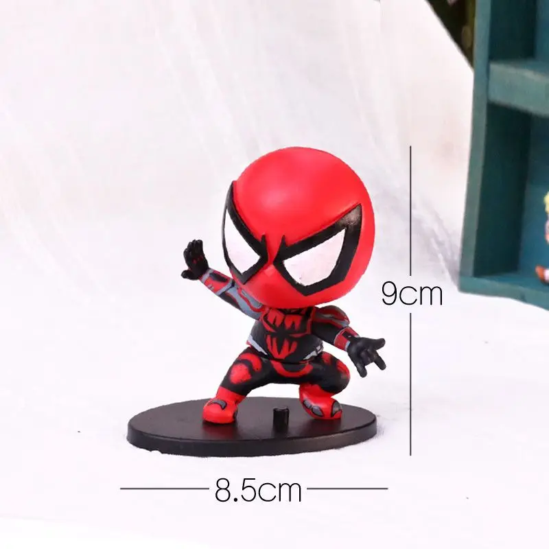 Kreative Geburtstagsgeschenke Marvel Avengers Iron Man Spider-Man Figur Puppe Modell Desktop Kuchen Dekoration Ornamente Großhandel
