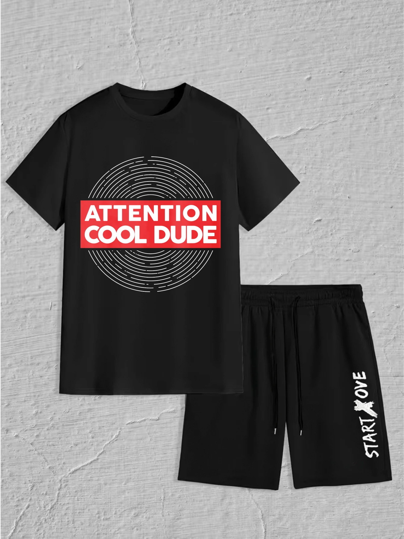 men's set 2025 Summer Printed clothing set men's set Graphic sports crewneck men's clothing new men's sets