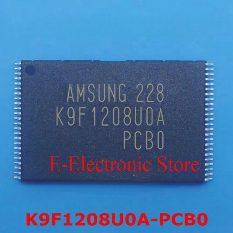 

5PCS/LOT K9F1208U0A-PCB0 K9F1208U0A 64M x 8 bit NAND flash memory, 2.7 - 3.6V