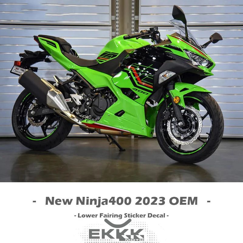 

For Kawasaki Ninja400 New Version OEM 2023 Motorcycle Fairing Decal Sticker EX400 Original Factory Replica Sticker Decal Logo