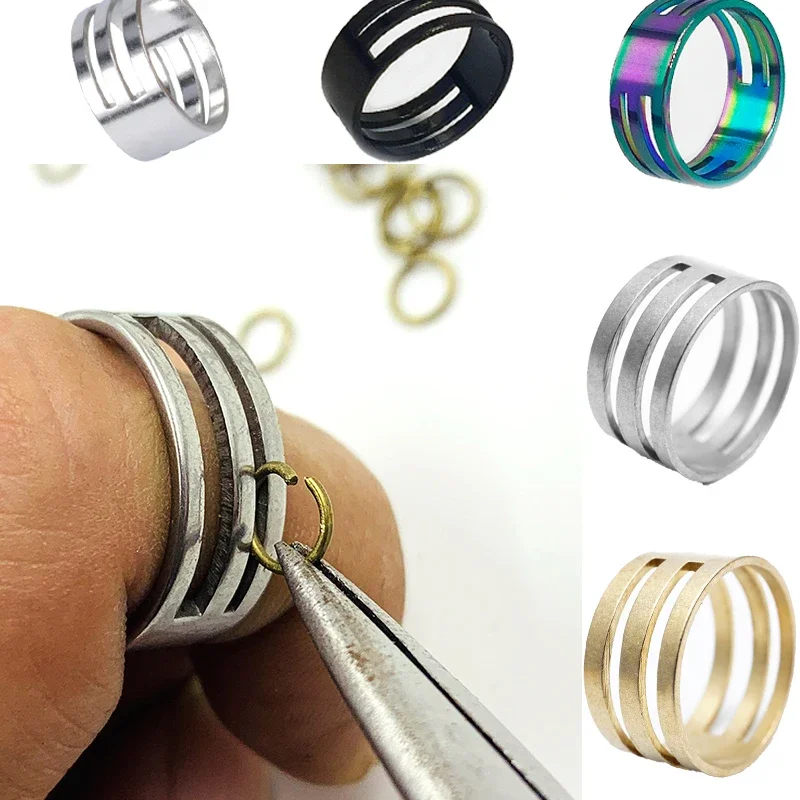 

17/18mm DIY Stainless Steel Copper Jump Ring Opener Closing Finger Jewelry Making Finding Jewelry Tool Accessories