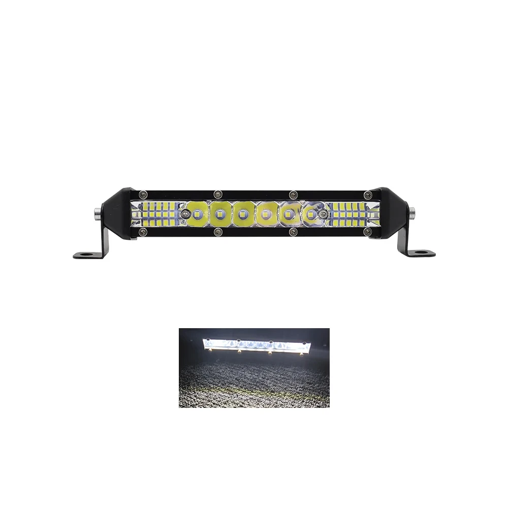 Ultraflache Arbeitslichtleiste 7 Zoll LED-Kombi 4x4 Offroad LED-Lichtleiste für Traktor, Boot, 4WD, 4x4-Lkw, ATV, Scheinwerfer, Seitenlichter – Detail 12
