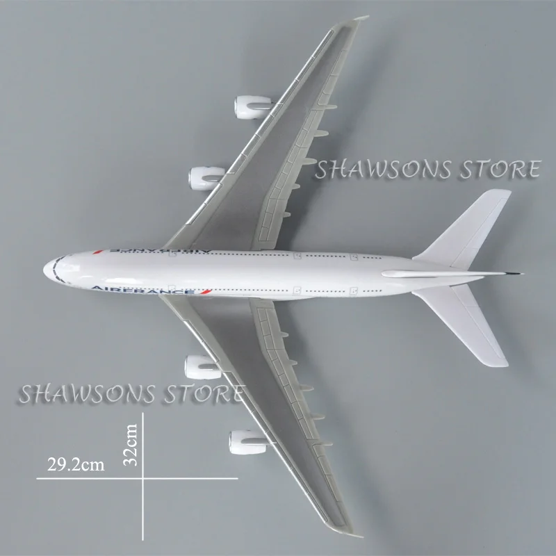 1:250 Scale Model Plane Toy Airbus A380 Aerobus Air France Airliner Aircraft Miniature Replica Airplane