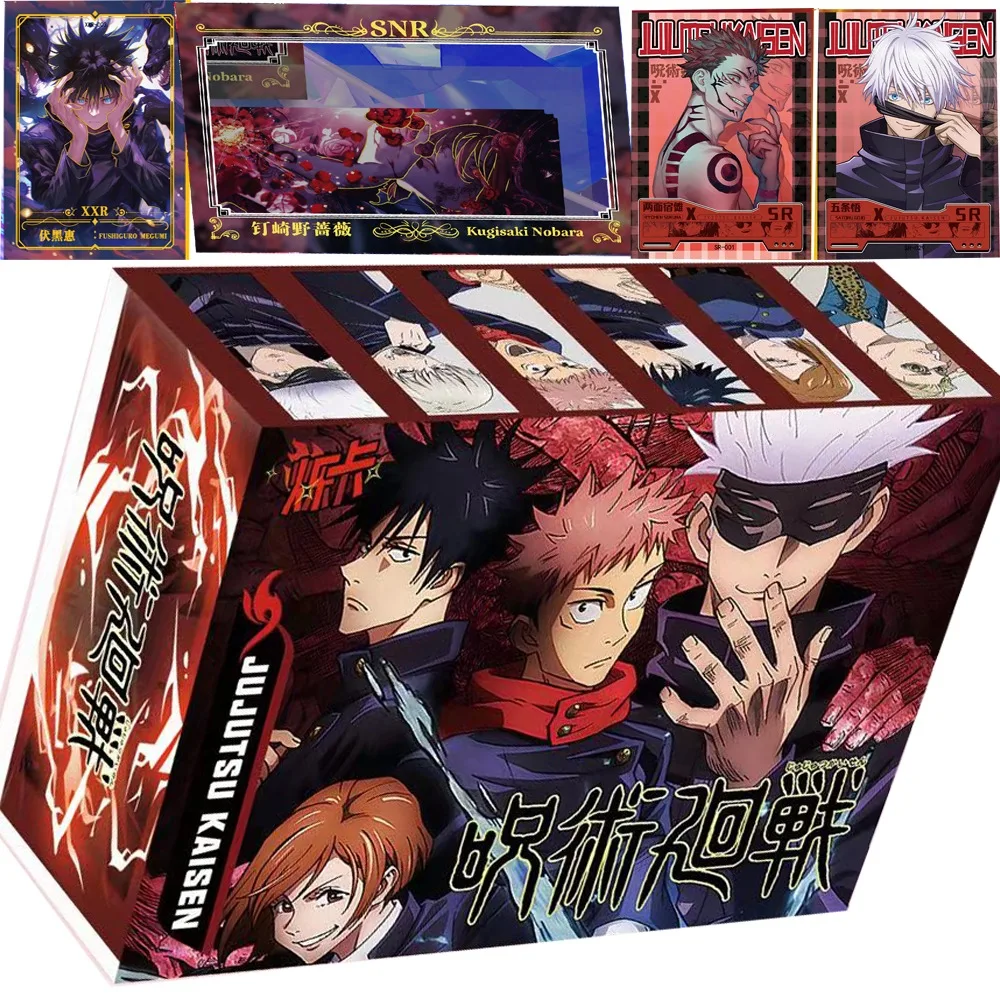 Genuine Jujutsu Kaisen Card For Children First Shot Itadori Yuji Fushiguro Megumi Kugisaki Nobara Japanese Anime Character Cards