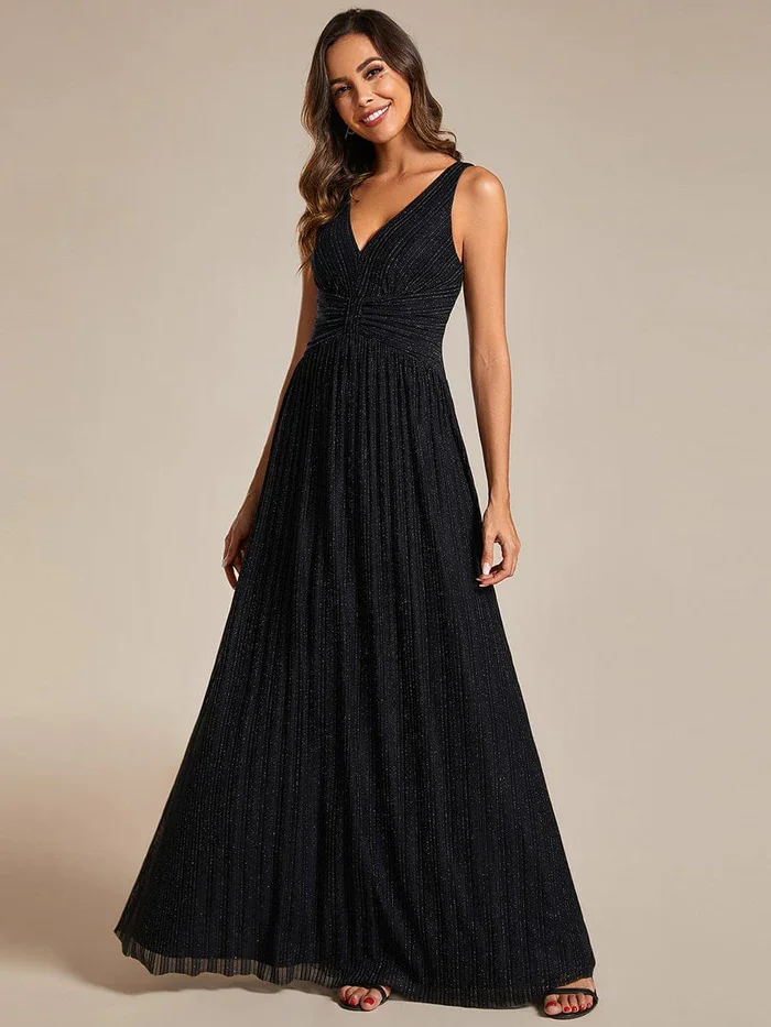 

Ever Pretty Glittery Sleeveless Pleated Empire Waist A-Line Formal Evening Dress Elegant dress