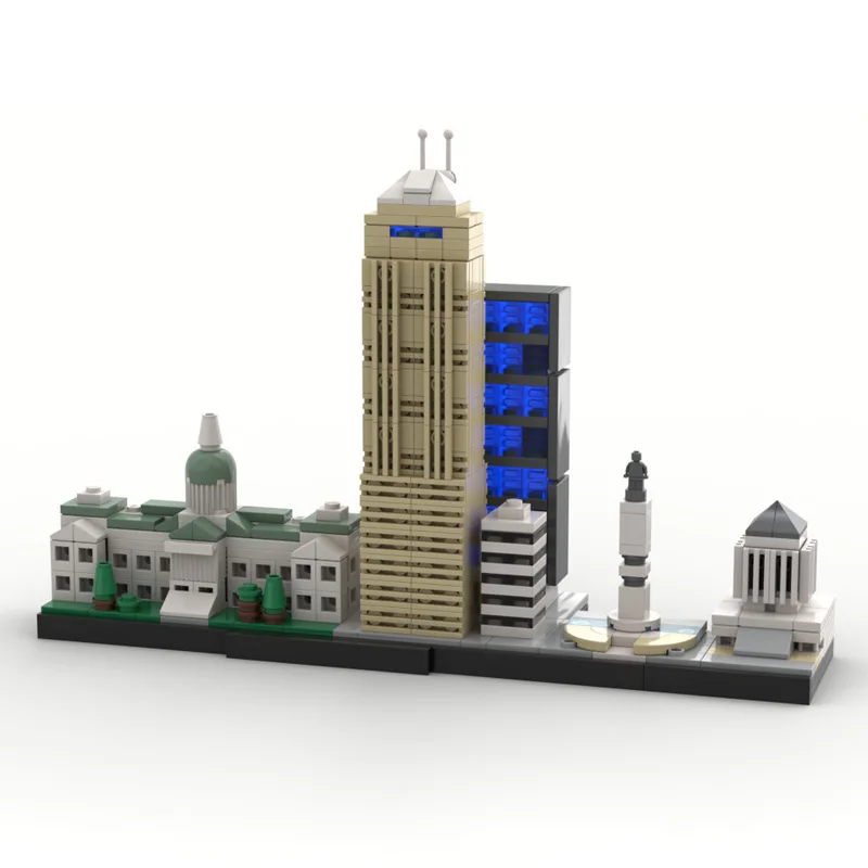 LEADERBrick MOC City Skyline Building Set-serie di modelli di architettura, regalo di festa creativo per gli appassionati di architettura