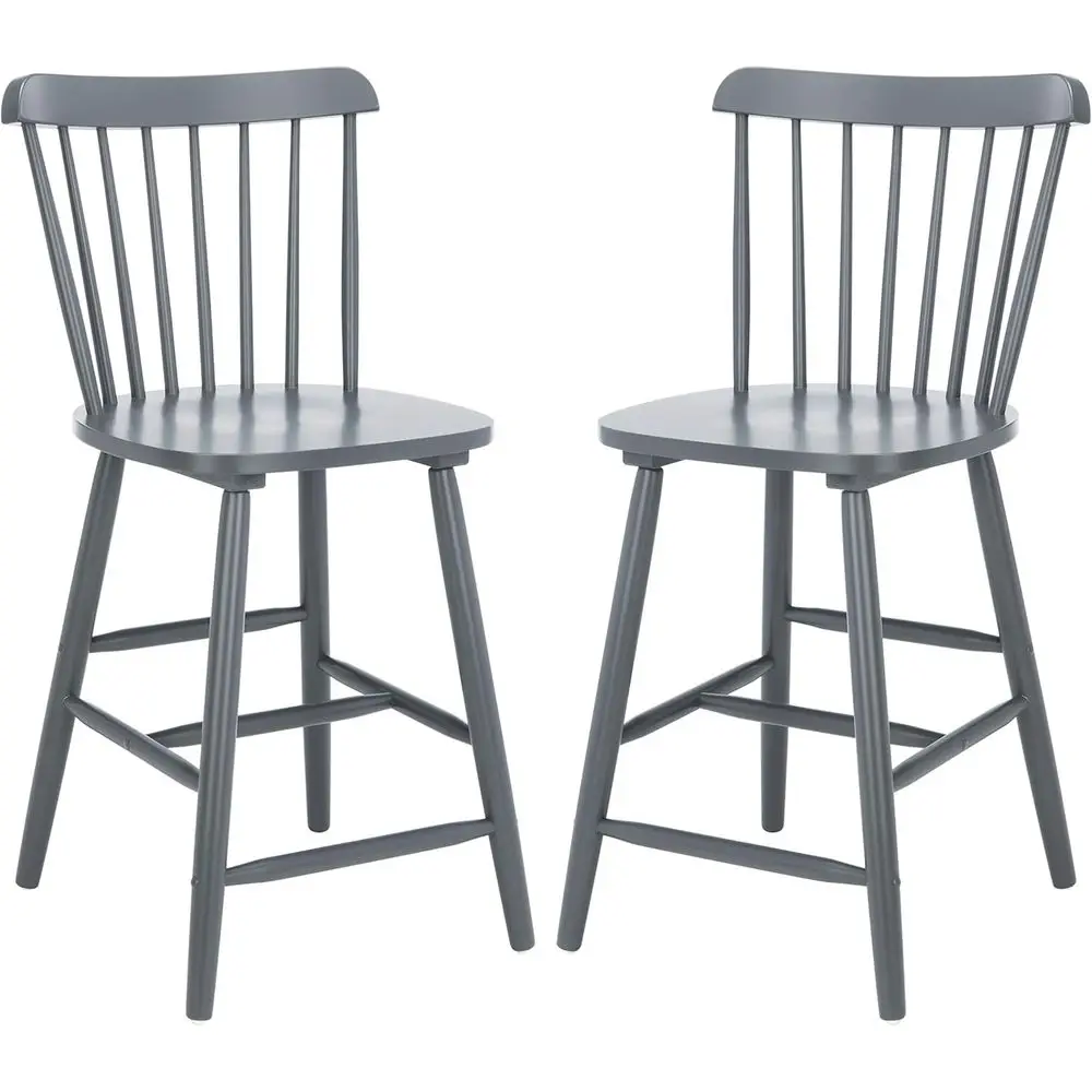 

Серый 24-дюймовый стул-табурет с вращающейся спинкой, комплект из 2 штук