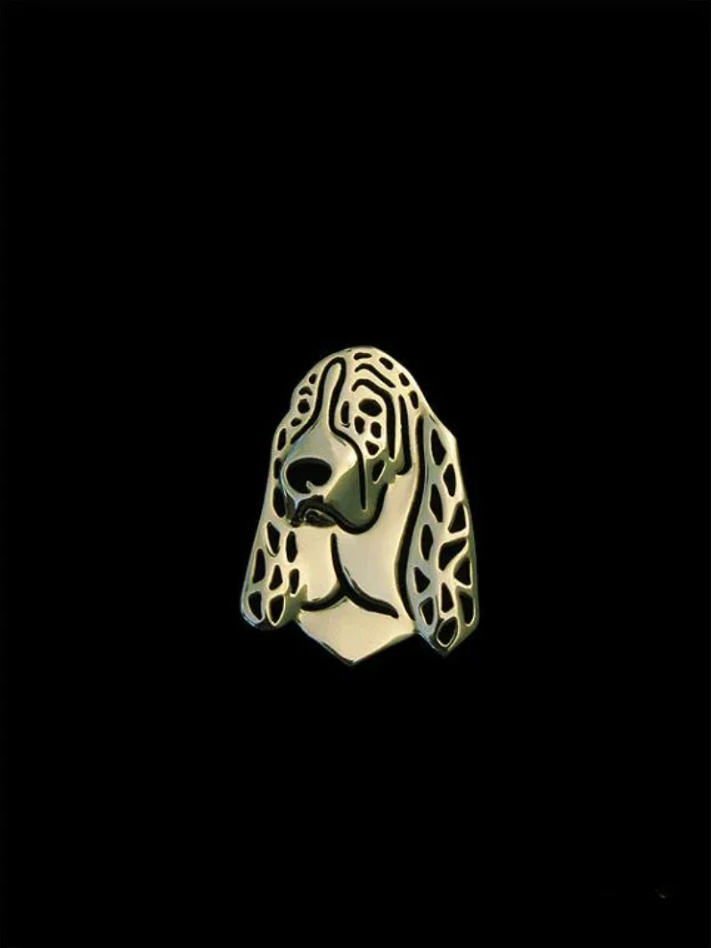 Cute Basset Hound Brooches