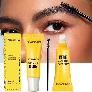 Eyebrow Shaping Gel Eyebrow Shaping Cream with Brush Wild Eyebrow Strong Shaping Eyebrow…