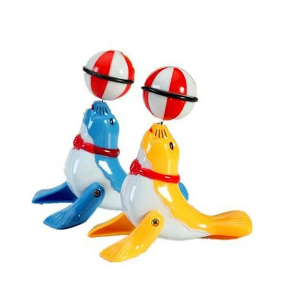 Cute Sea Lion Wind Up Toys Baby Bath Toys Plastic Clockwork Pool Toy Funny Water Play Games Educational Toys for Children Gifts