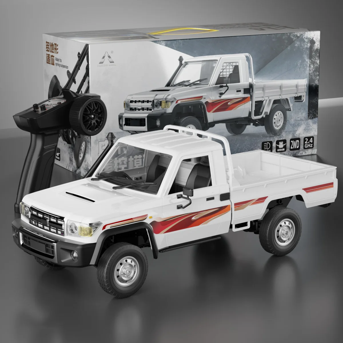 정품 리모컨 픽업 1/14 Rc 트럭, Rc 4x4 Lc79 Rtr 2.4g 4wd 리모컨 픽업 모델 자동차 장난감, 어린이 야외 장난감, 신제품