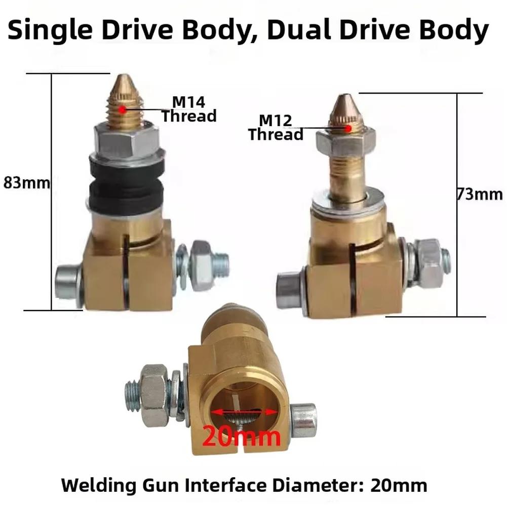 Wire Feeder Body for Gas Shielded Welders Compatible with Single or Dual Drive Mechanisms 20mm Standardized Interface