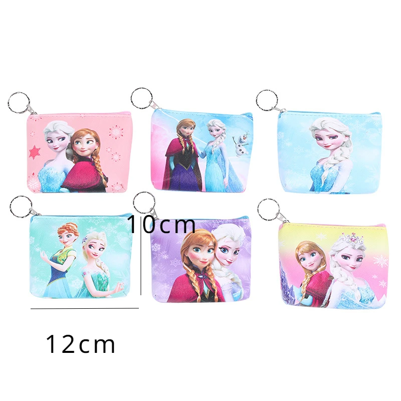 Porte-monnaie créatif Disney, petit portefeuille, mini sacs à main, porte-clés congelé, elsa et anna, rouge à lèvres, pochette Kawaii, vente en gros