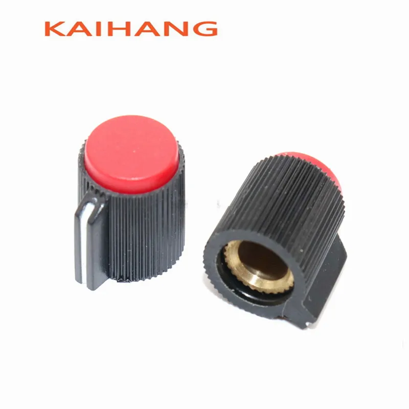 

5PCS 12.8*15.5MM bakelite knob cap Potentiometer knob Welding machine current adjustment knob cap circular hole Inner Hole 6mm