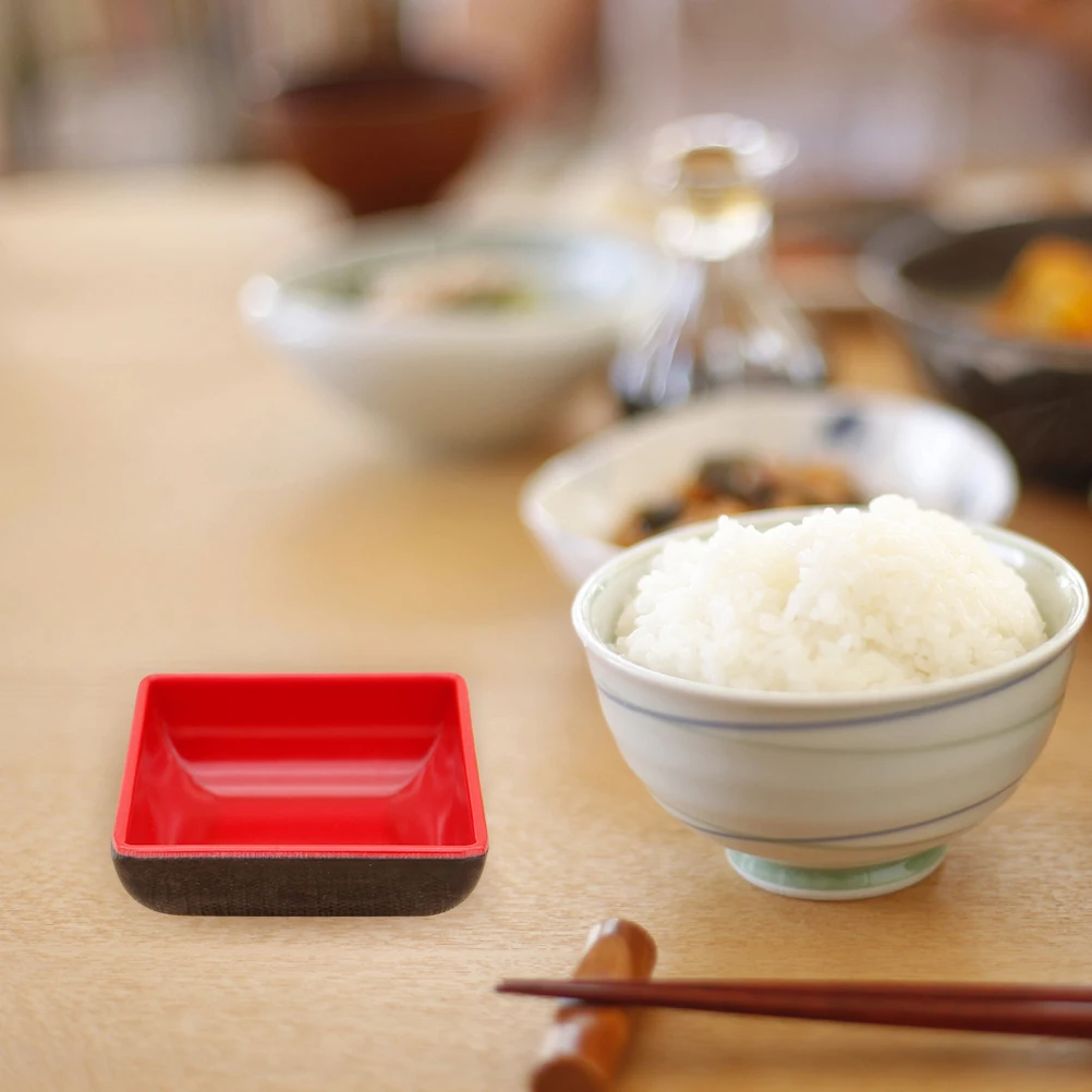 

6 Pcs Sauce Dishes Seasoning Bowls Melamine Vinegar Soy Plates Holder Food Container Dipping Condiment Serving Practical
