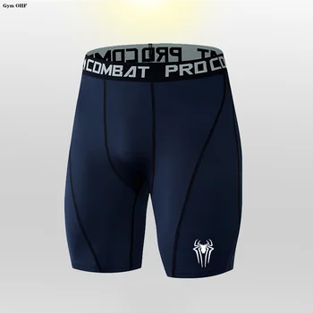 바지 남성 체육관 압축 러닝 짧은 스포츠 훈련 빠른 건조 바지 인쇄 피트니스 조깅 운동 바지 반바지 스타킹